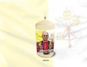 Pope Leo XIV Natural Wax Candle (Red Robes)