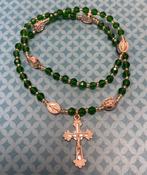 Rosary Bracelet- Green Beads image