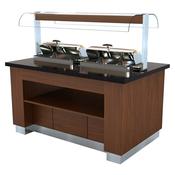 HOT BUFFET WENGE 1600
WITH 2X 1/1GN CHAFING DISH image