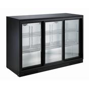 BACKBAR COOLER BLACK 3 SLIDING DOORS image