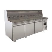 PIZZA COUNTER 3 DOORS 13x 1/3GN CONTAINER image