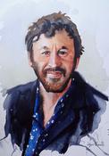 A4, Portrait of Chris O'Dowd, Original Art