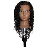 Alma New Curly Mannequin Head 100% Hair