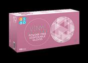 ASAP Vinyl PF Disposable Gloves - Clear, Medium