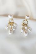 HAILEY - Statement Freshwater Pearl Bridal Earrings image