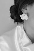 BLANCHE STUD - Statement Floral Bridal Stud Earrings image