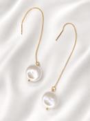 FREYA - Freshwater Pearl Drop Bridal Earrings image