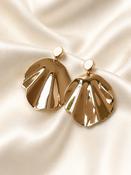 ENYA - Statement Gold Disc Earrings image