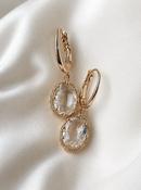 Catherine Crystal Earrings - Clear image
