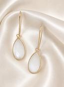 Ice Drop Earrings - White image