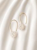AURORA  - Cluster Pearl Drop Bridal Earrings image