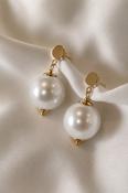 MARIA - Large Pearl Drop Bridal Earrings image