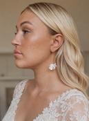 ANEMONE - Gold Statement Bridal Earring image