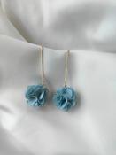 Georgia - Floral drop earrings - Sea Moss image