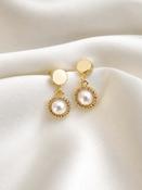 SORCHA - Pearl &amp; Crystal Earrings image