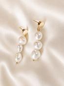 MARGO - Pearl Drop Bridal Earrings image