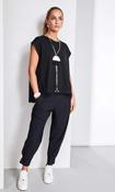 Naya Cuff / Tuck Trousers- Black