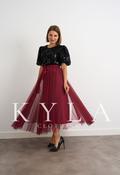 Tulle Midi Skirt