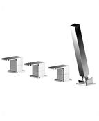 SONAS Contour 4 Hole Bath Shower Mixer Chrome image
