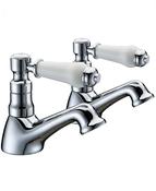 SONAS Traditional Lever Bath Taps Chrome image