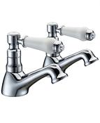 SONAS Traditional Lever Basin Taps Chrome image