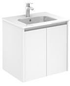 SONAS Smart 60cm Gloss White Wall Hung 2 Door Vanity Unit image