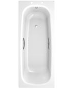 SONAS Strata Single Ended Steel Bath With Twin Grips &amp; Anti-Slip image