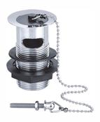 SONAS Brass Basin Waste with Plastic Plug &amp; Chain image