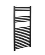 SONAS Straight Black Heated Towel Rail image