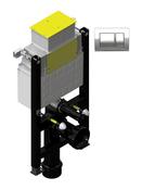 SONAS Fast Fix Frame with Top &amp; Front Access for Wall Hung WC with Rectangle  Flush Plate image