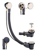 SONAS SYNC Brass Luxury Round Bath Pop Up Waste Brushed Nickel image