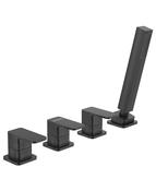SONAS Contour 4 Hole Bath Shower Mixer Matt Black image