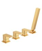SONAS Contour 4 Hole Bath Shower Mixer Brushed Gold image