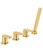 SONAS Norfolk 4 Hole Bath Shower Mixer Brushed Gold image