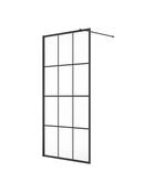 SONAS Aspect Black Trellis Wet Room Panel 1100+