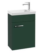 SONAS Charm 45cm Matt Green Wall Hung Cloakroom Vanity Unit- Chrome Hardware image