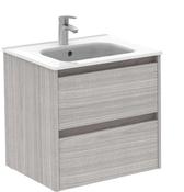 SONAS Smart 60cm Sandy Grey Wall Hung 2 Drawer Vanity Unit image