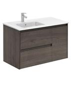 SONAS Dijon 90cm Samara Ash Wall Hung Vanity Unit image