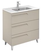 SONAS Brava 80cm Smokey Matt 3 Drawer Floor Standing Vanity Unit image