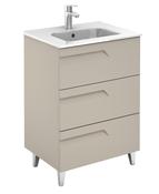 SONAS Brava 60cm Smokey Matt 3 Drawer Floor Standing Vanity Unit image