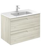 SONAS Brava 80cm Nature White Wall Hung Vanity Unit image