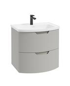 SONAS Arc 60cm Artic Grey Matt 2 Drawer Wall Hung Vanity Unit image