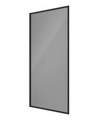 SONAS MIRAGE 800x1500mm Matt Black Frame with Smoked Glass Bath Screen image