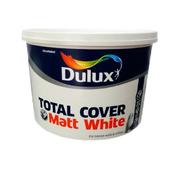 Dulux Total Cover Matt White Paint - 10L image