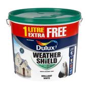 Dulux Weathershield Brilliant White 11L image