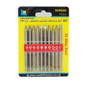 10 pce Screwdriver Bits Set 100mm image