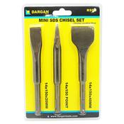 3 pce Dargan Mini SDS Chisel Set image