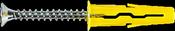 UNO UNIVERSAL PLUG YELLOW (5MM) WITH 3,5X30 SCREW [BAG OF 40]