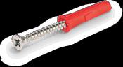 UNO UNIVERSAL PLUG RED (6MM) WITH 4,0X30 SCREW [BAG OF 36]