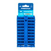 UNO UNIVERSAL PLUG CLIPS OF 80PC BLUE (8MM) [SINGLE]